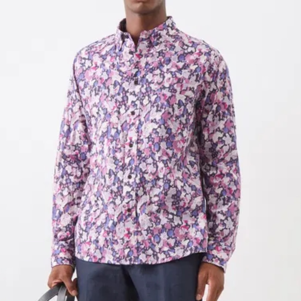 ISABEL MARANT  Ilakob Marble-Print Shirt